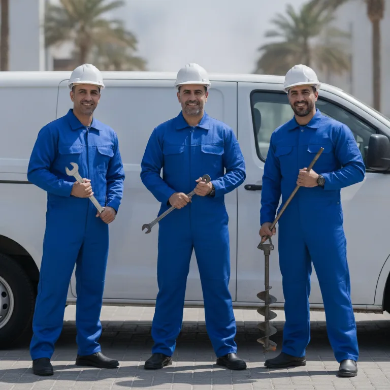 Geothermal Heating team in Hawr al 'Anz